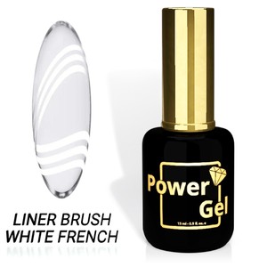 ליינר ג'ל Power Gel לבן לפרנץ' וציורים מדויקים