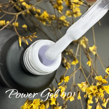 לק ג'ל Power Gel 001 – לבן קלאסי טהור