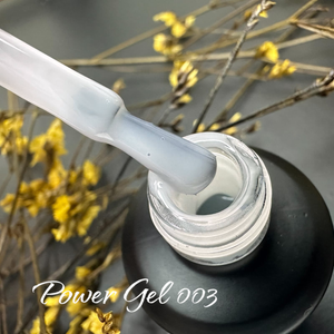 לק ג'ל Power Gel 003 – לבן פאני באני חצי שקוף