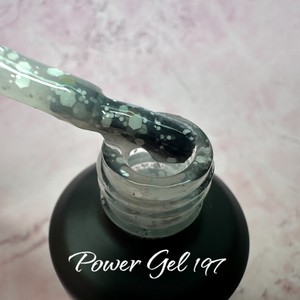 לק ג'ל 197 - Power Gel סדרת פתיתי שלג