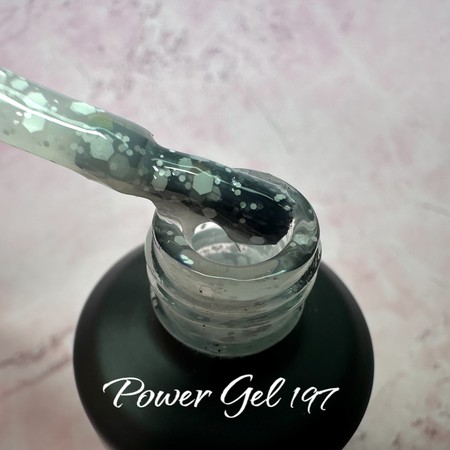 לק ג'ל 197 - Power Gel סדרת פתיתי שלג