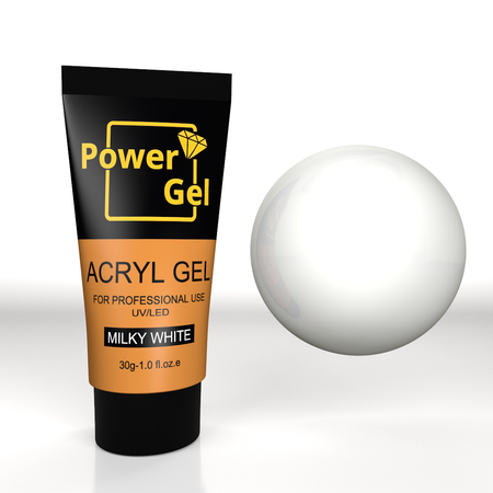 אקריג'ל POWER GEL – לבן חלבי