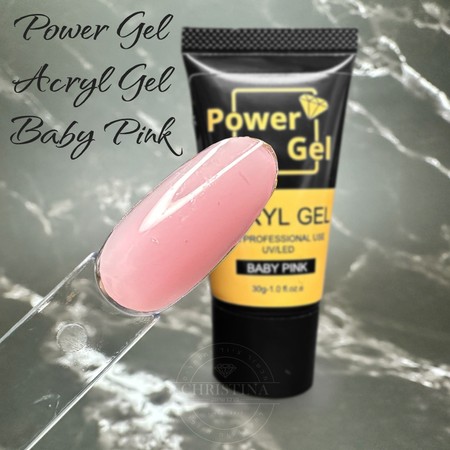 אקריג'ל POWER GEL – ורוד בייבי
