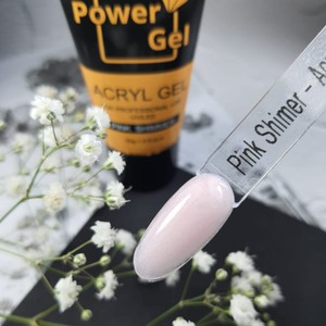אקריג'ל Power Gel - ורוד שימר
