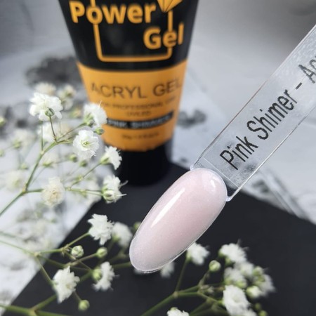 אקריג'ל Power Gel - ורוד שימר