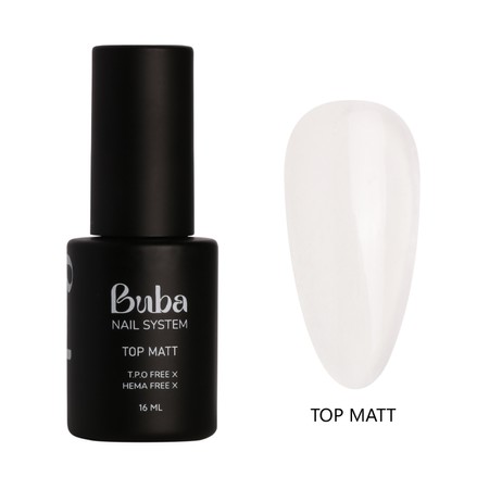 BUBA Nail System<br>טופ מט - 16 מ"ל