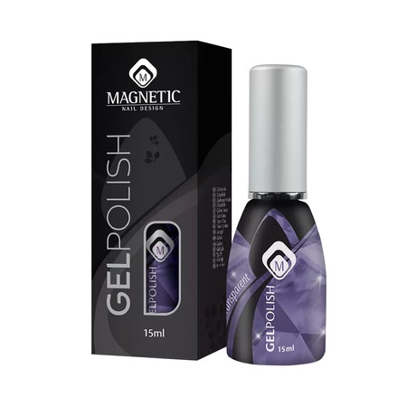 Magnetic Nail Design Gelpolish Purple Glass<br>לק ג'ל סגול זכוכית