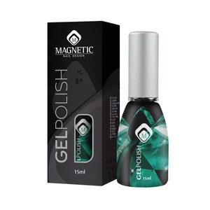 Magnetic Nail Design Gelpolish Green Glass<br>לק ג'ל ירוק זכוכית