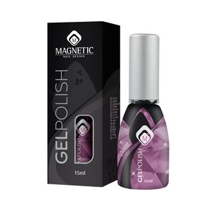 Magnetic Nail Design Gelpolish Fuchsia Glass<br>לק ג'ל פוקסיה זכוכית