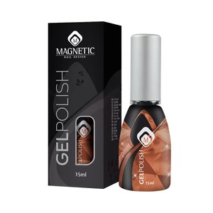Magnetic Nail Design Gelpolish Amber Glass<br>לק ג'ל ענבר זכוכית