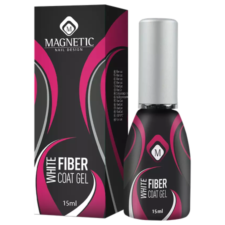 בסיס פייבר ג'ל - לבן<br>Magnetic Fiber Coat Gel - White