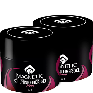 MAGNETIC Nail Design<br>Sculpting Fiber Gel Pink<br>פייבר ג'ל (ג'ל בנייה) - גוון ורוד