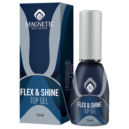 Magnetic Nail Design<br>טופ מבריק וגמיש - Flex & Shine Top