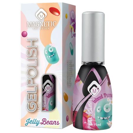 Magnetic Nail Design Gelpolish - Jelly Beans Collection<br>לק ג'ל Island Punch