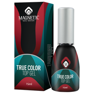 MAGNETIC Nail Design<br>True Color Top Gel<br>טופ ג'ל לברק גבוה ללא מסנן UV