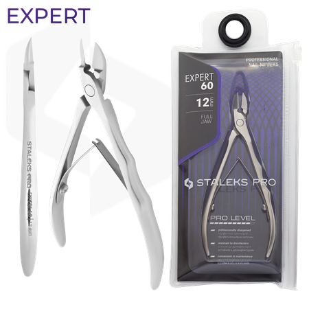 צבתית לציפורניים סטאלקס NE-60/12 להב 12 מ"מ | Staleks Pro Expert