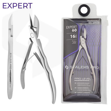 צבתית לציפורניים סטאלקס NE-60/16 להב 16 מ"מ | Staleks Pro Expert