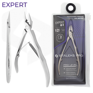 צבתית לציפורן חודרנית NE-61/12 להב 12 מ"מ | Staleks Pro Expert