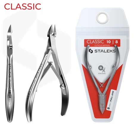 צבתית לקוטיקולה סטאלקס NC-10/8 להב 8 מ"מ | Staleks Pro Classic