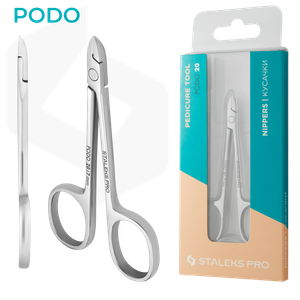 צבתית פודולוגיה בעיצוב מספריים לעור קשה ויבלות NP-20/7 להב 7 מ"מ | Staleks Pro PODO