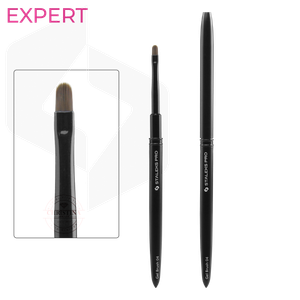מכחול אובלי ללק ג'ל NBE-04 (אורך 7 מ"מ, רוחב 4 מ"מ) | Staleks Pro EXPERT Brush for gel 04