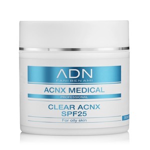 ADN - AcnxMedical<br>Clear Acnx SPF 25<br>קרם לחות לאחר אקנה