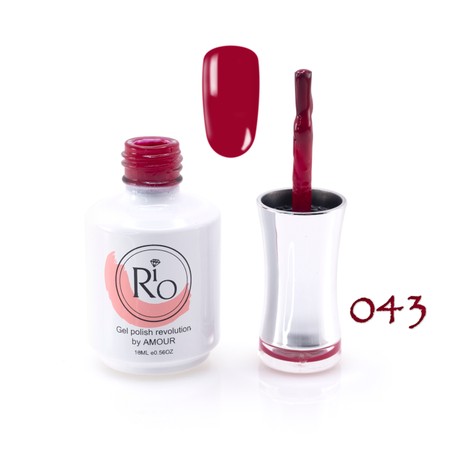 ג'ל ריו מספר 043 - גוון דובדבן כהה | Rio Gel Polish