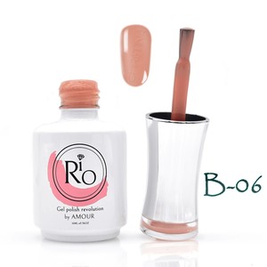 בסיס עם צבע B06 - גוון ניוד חצי שקוף | Rio Gel Polish