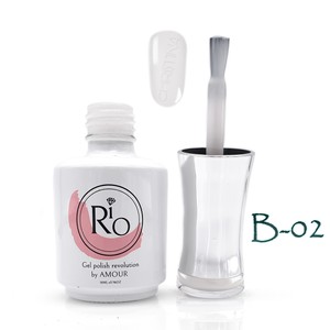 בסיס עם צבע B02 - גוון לבן חלבי | Rio Gel Polish