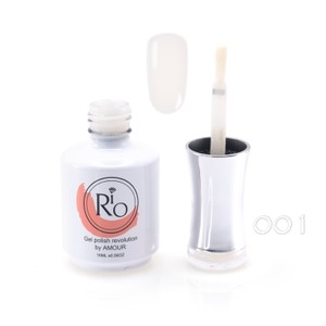 לק ג'ל ריו מספר 001 - גוון לבן-שמנת חלבי | Rio Gel Polish