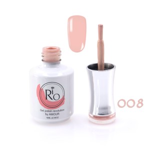 לק ג'ל ריו מספר 008 - גוון ניוד ורוד גוף | Rio Gel Polish