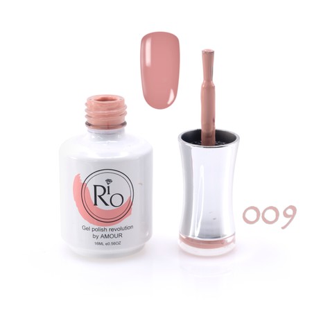לק ג'ל ריו מספר 009 - גוון ורוד גוף כהה | Rio Gel Polish