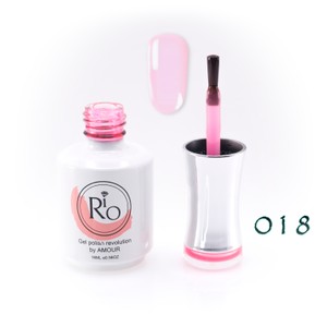 לק ג'ל ריו מספר 018 - גוון ורוד שקוף | Rio Gel Polish