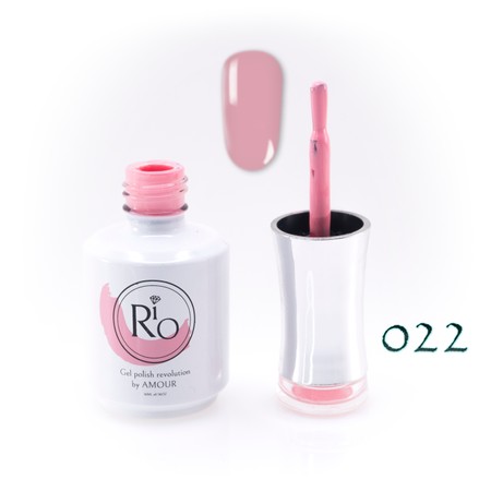 לק ג'ל ריו מספר 022 - גוון ורוד בייבי כהה | Rio Gel Polish