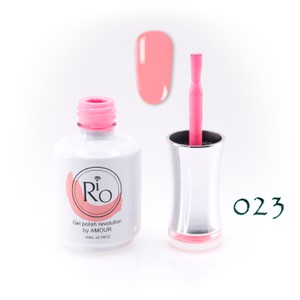 לק ג'ל ריו מספר 023 - גוון ורוד ניאון בהיר | Rio Gel Polish
