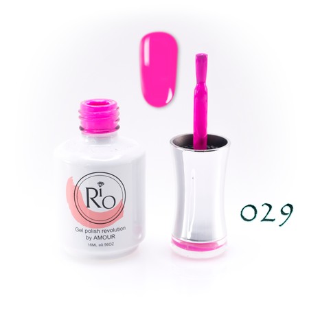 לק ג'ל ריו מספר 029 - גוון ורוד-סגול ניאון | Rio Gel Polish