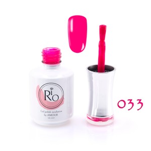לק ג'ל ריו מספר 033 - גוון ורוד פוקסיה כהה | Rio Gel Polish