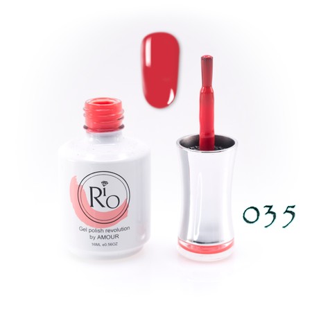 לק ג'ל ריו מספר 035 - גוון קורל | Rio Gel Polish