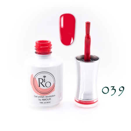 לק ג'ל ריו מספר 039 - גוון אדום בהיר | Rio Gel Polish