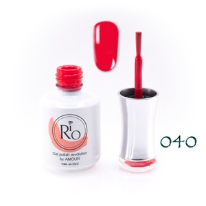 לק ג'ל ריו מספר 040 - גוון אדום אש | Rio Gel Polish