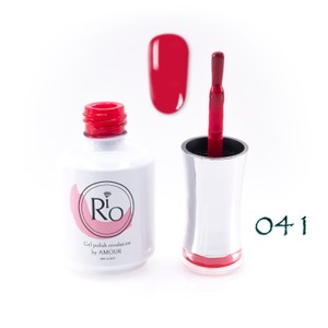 לק ג'ל ריו מספר 041 - גוון אדום אש כהה | Rio Gel Polish
