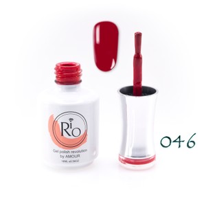 לק ג'ל ריו מספר 046 - גוון אדום כהה | Rio Gel Polish