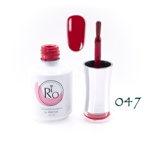 לק ג'ל ריו מספר 047 - גוון אדום בורדו | Rio Gel Polish