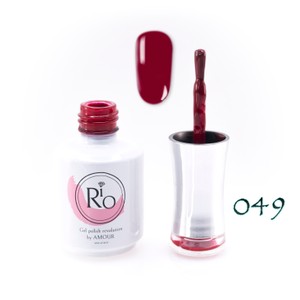 לק ג'ל ריו מספר 049 - גוון בורדו אדום כהה | Rio Gel Polish