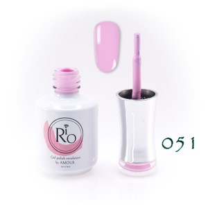 לק ג'ל ריו מספר 051 - גוון סגול בהיר | Rio Gel Polish