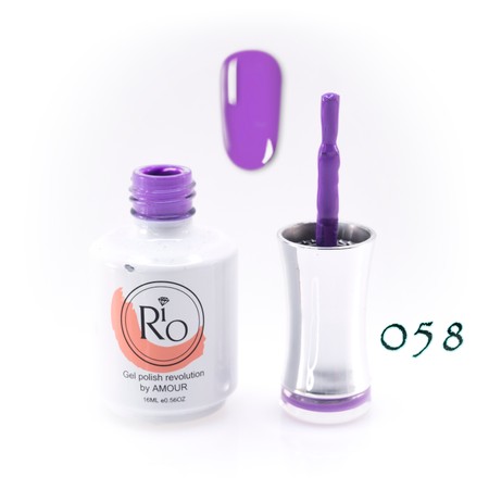 לק ג'ל ריו מספר 058 - גוון סגול | Rio Gel Polish