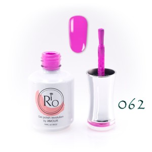 לק ג'ל ריו מספר 062 - גוון סגול-ורוד | Rio Gel Polish