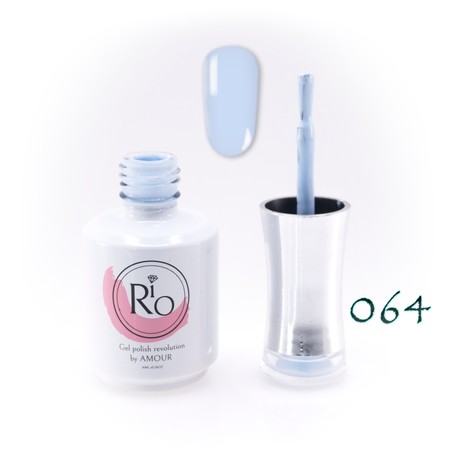 לק ג'ל ריו מספר 064 - גוון תכלת בהיר | Rio Gel Polish