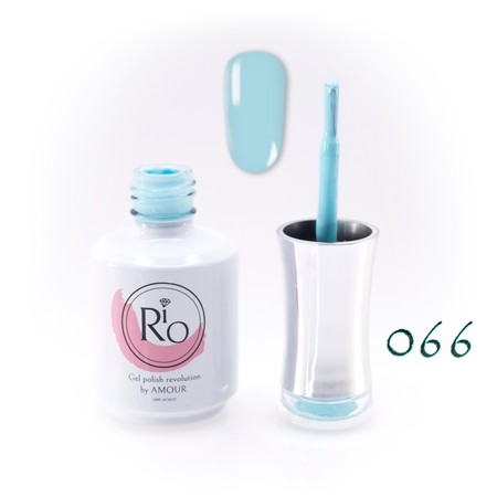 לק ג'ל ריו מספר 066 - גוון תכלת-טורקיז | Rio Gel Polish