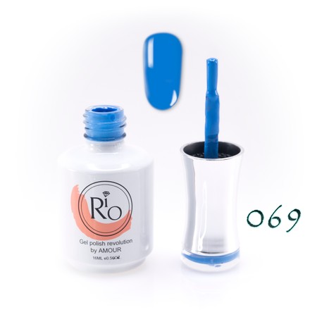 לק ג'ל ריו מספר 069 - גוון כחול בהיר | Rio Gel Polish